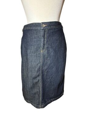 Banana Republic Denim Pencil Skirt - Indigo Blue-Size 6- Like New